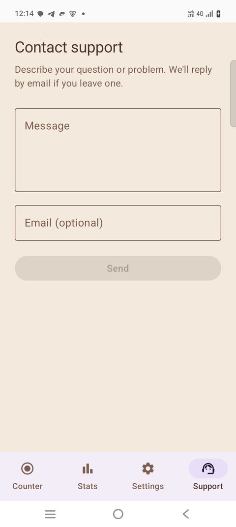 Support screen