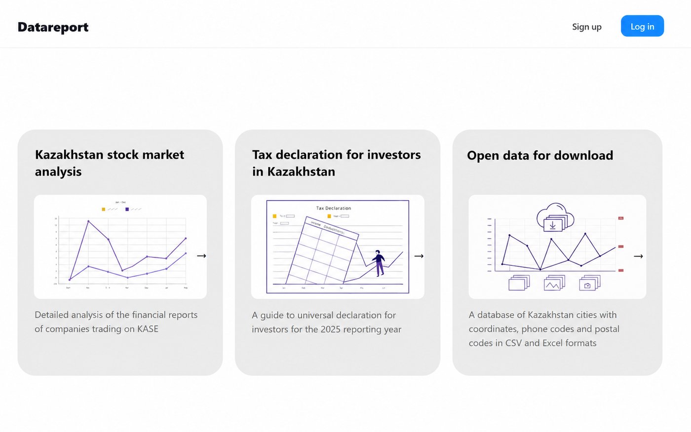 DataReport - stock market analytics platform