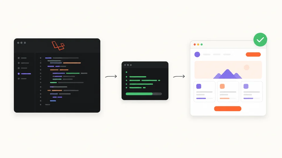 Laravel development illustration