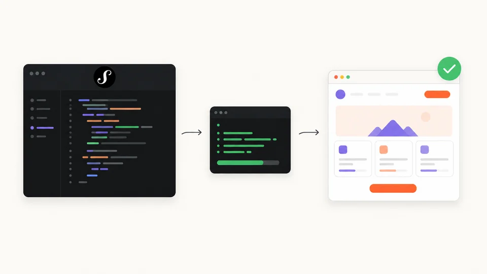 Symfony development illustration