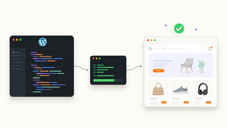 WordPress development illustration